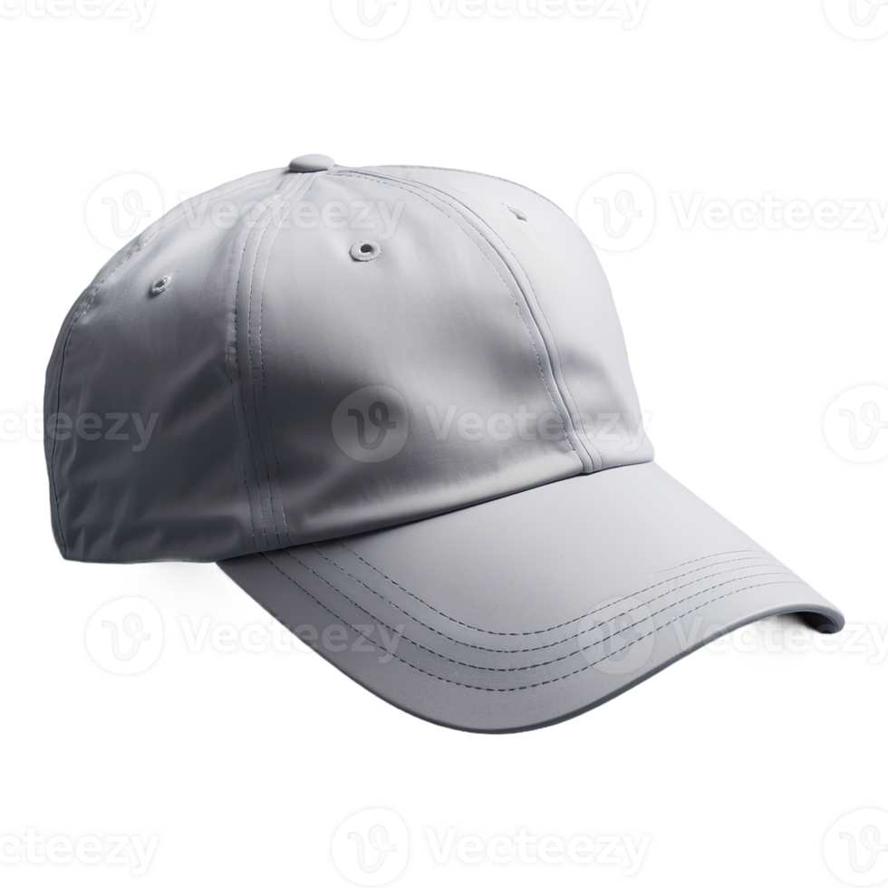 AI generated Grey Cap isolated on transparent background png