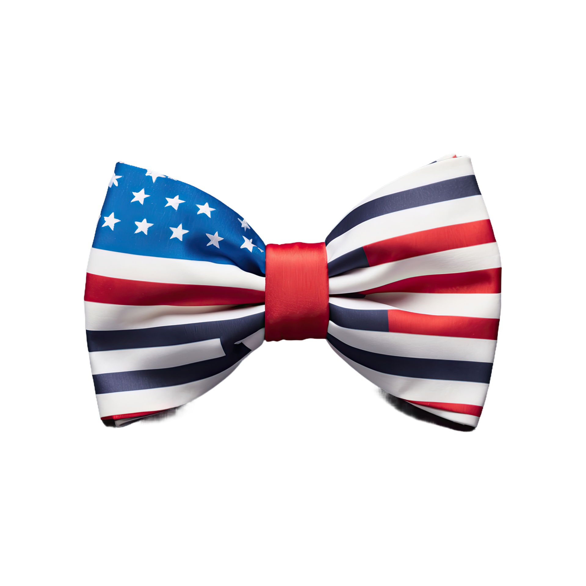 AI generated American Flag Bow Tie isolated on transparent background ...