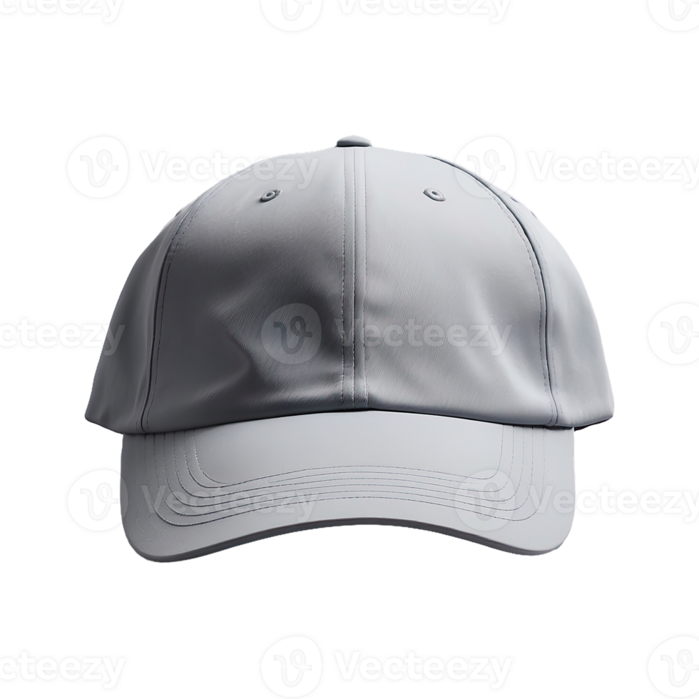 AI generated Grey Cap isolated on transparent background png