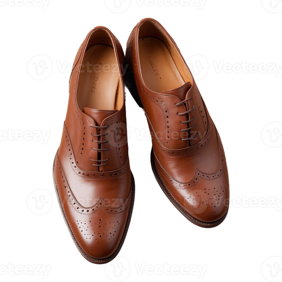 AI generated Brogue Shoe isolated on transparent background png