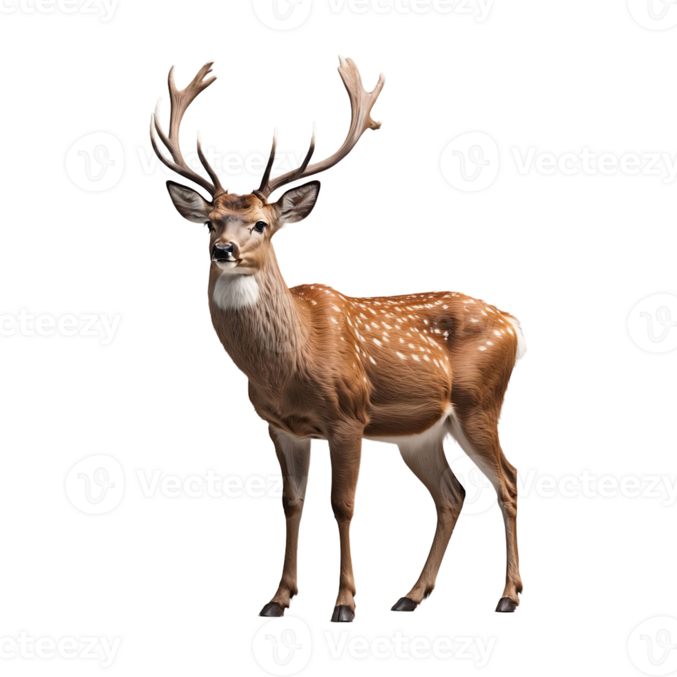 AI generated Deer isolated on transparent background png