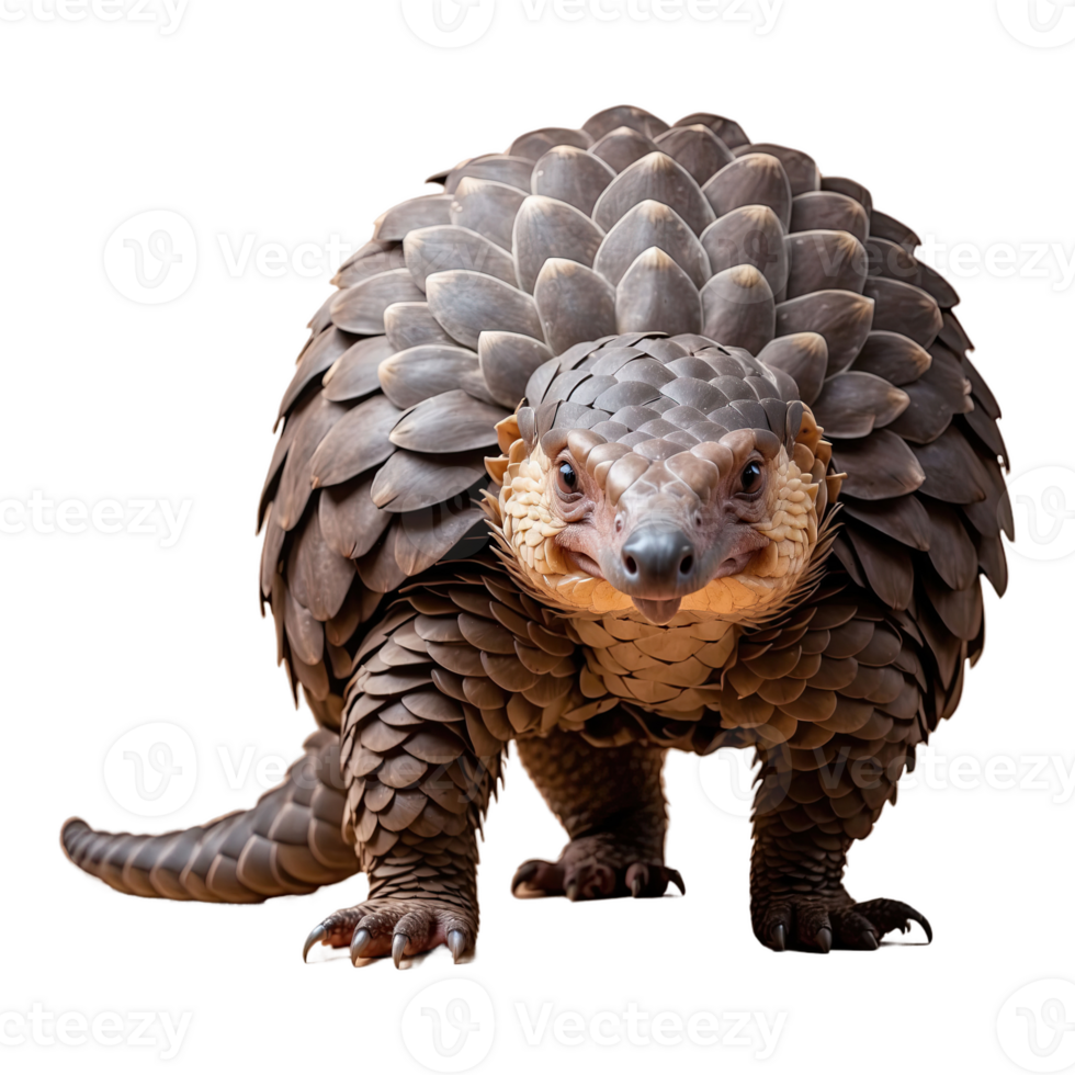 AI generated Pangolin isolated on transparent background png