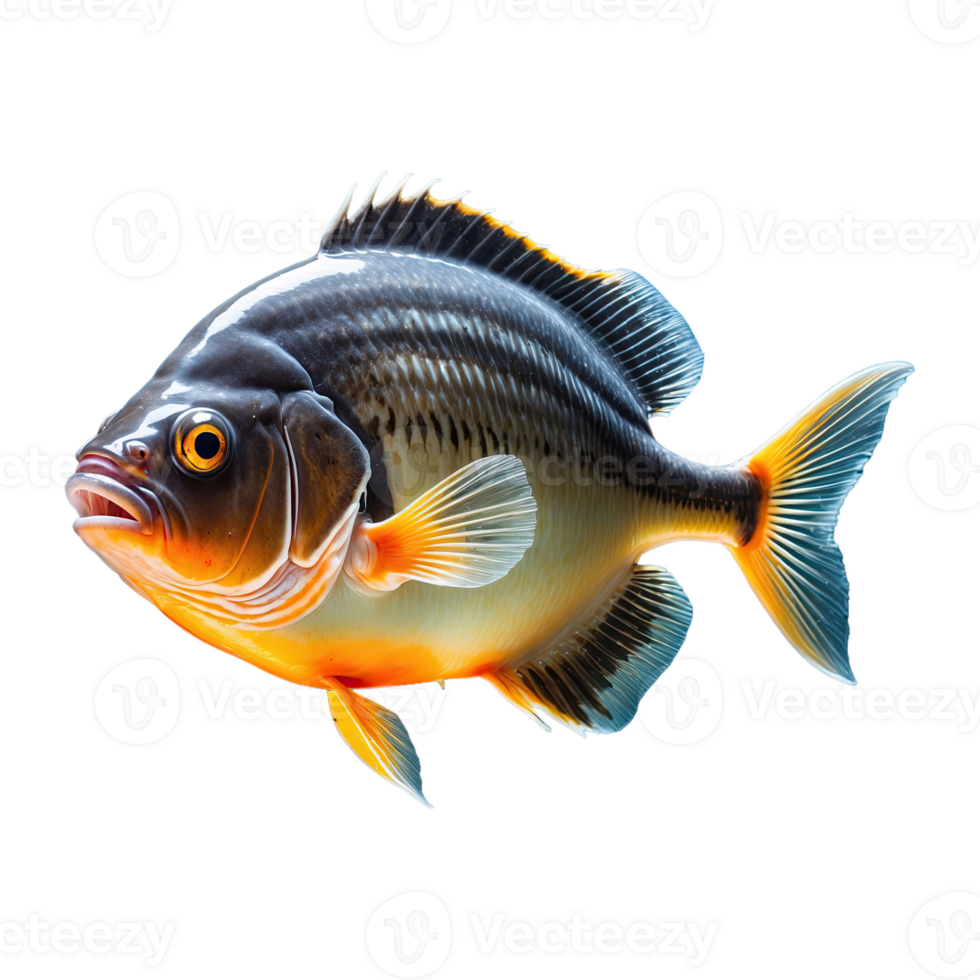AI generated Piranha isolated on transparent background png