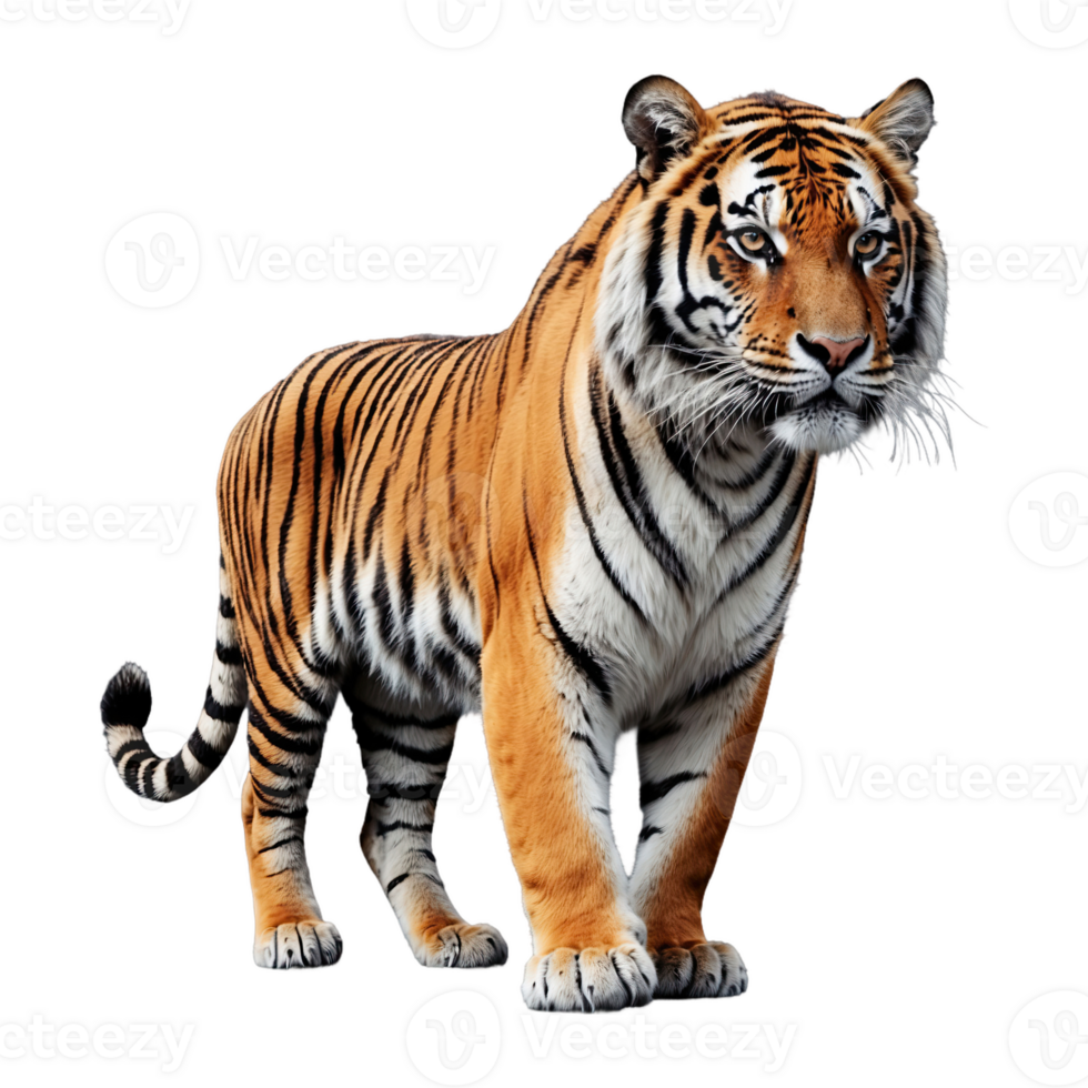 AI generated Tiger isolated on transparent background png
