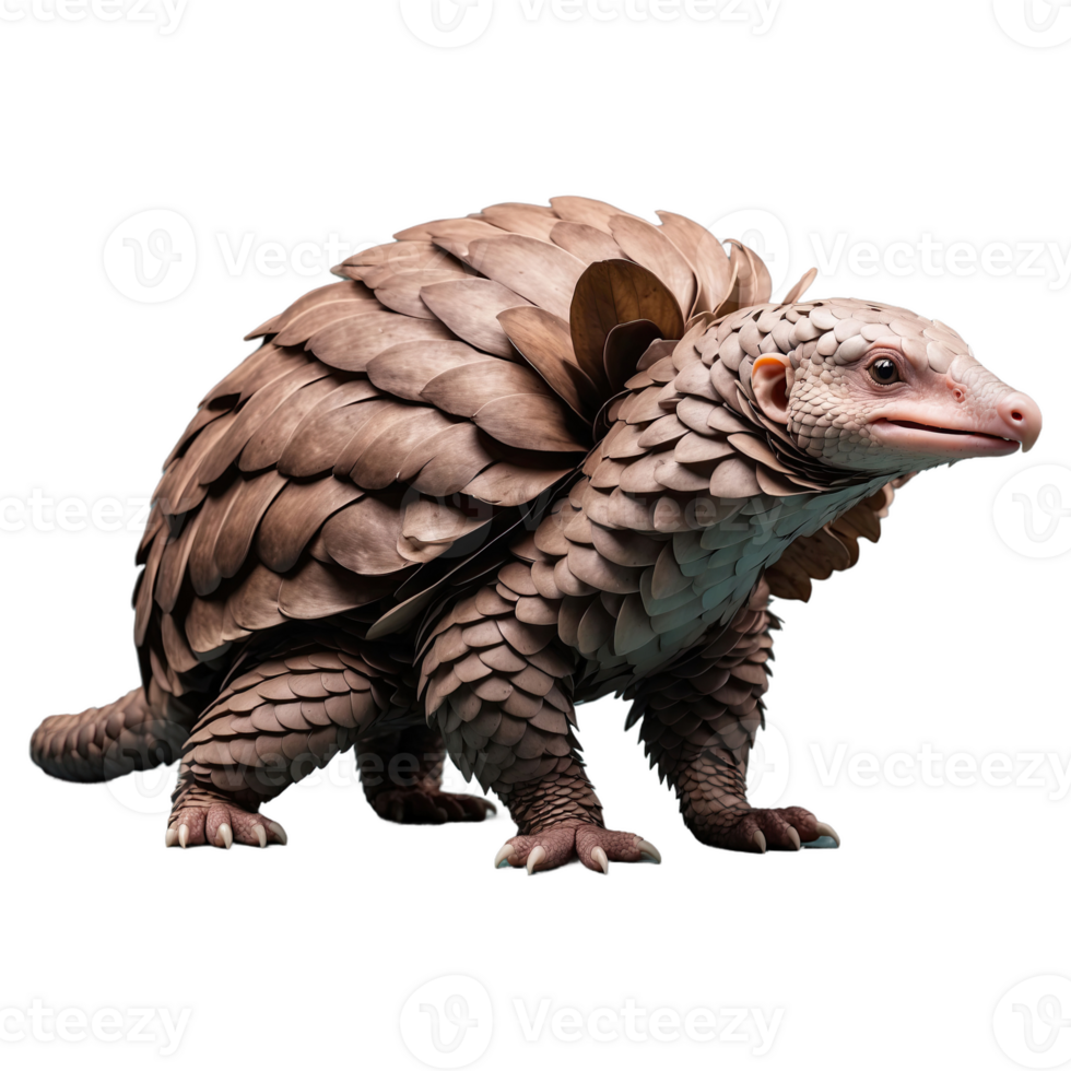 AI generated Pangolin isolated on transparent background png