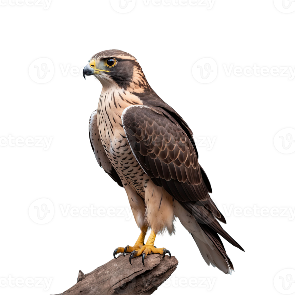 ai gegenereerd valk vogel geïsoleerd Aan transparant achtergrond png