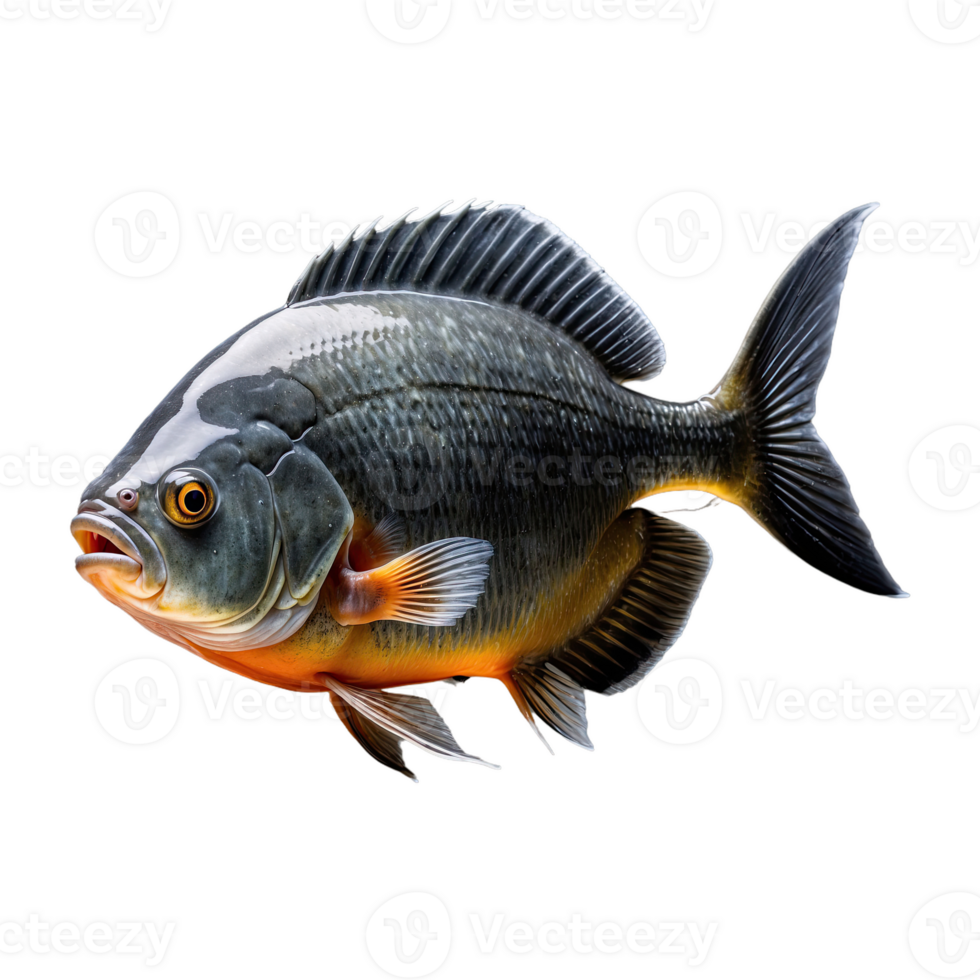 ai genererad piranha isolerat på transparent bakgrund png