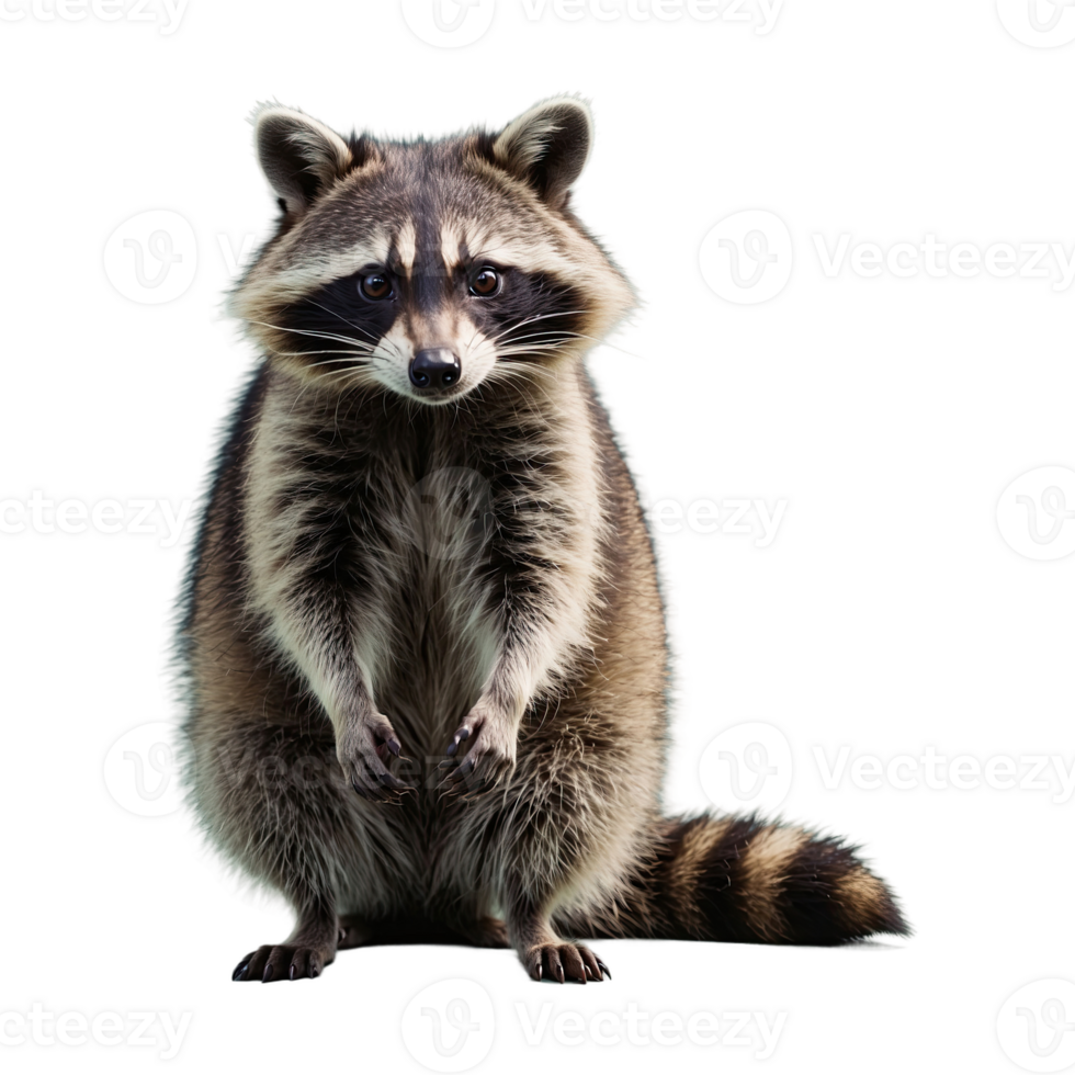 AI generated Raccoon isolated on transparent background png