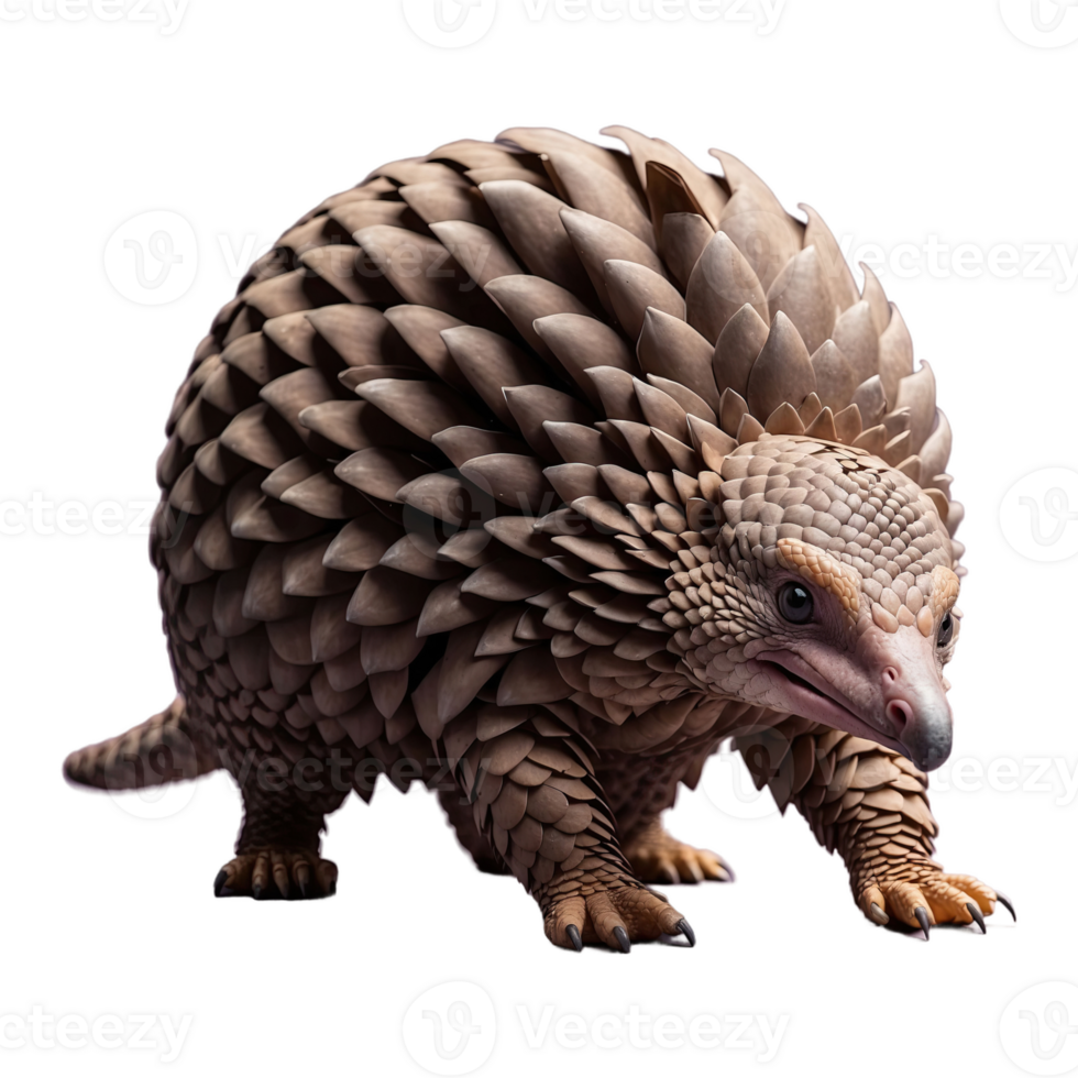 AI generated Pangolin isolated on transparent background png