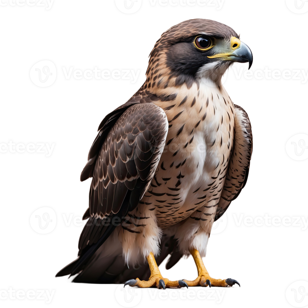 ai gegenereerd valk vogel geïsoleerd Aan transparant achtergrond png