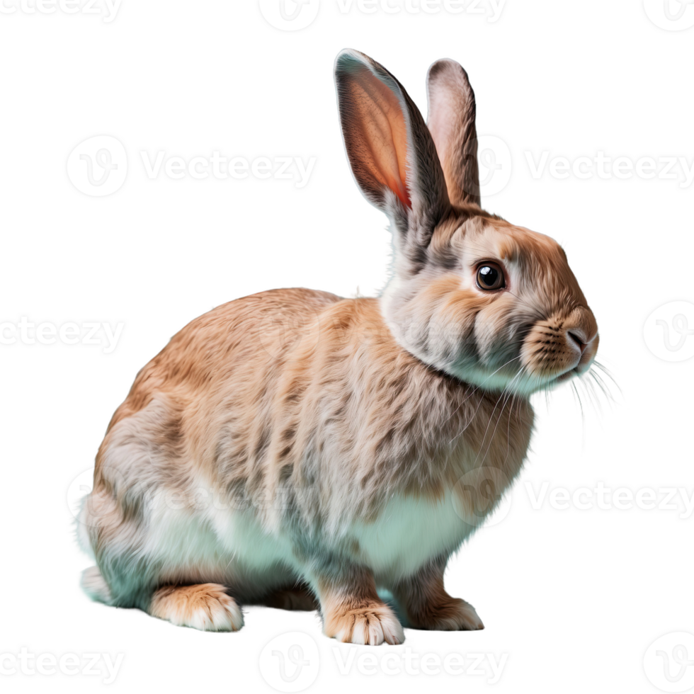 AI generated Rabbit isolated on transparent background png