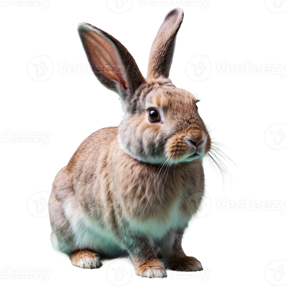 AI generated Rabbit isolated on transparent background png