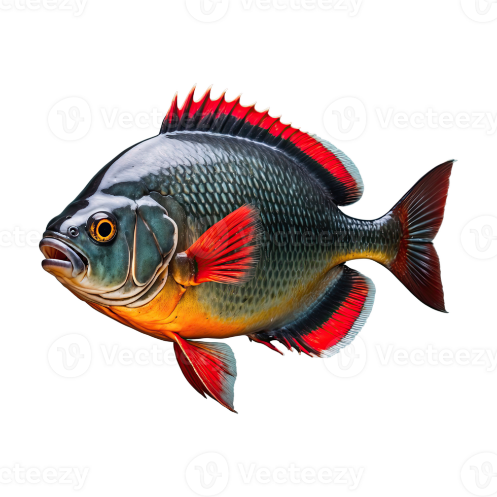 AI generated Piranha isolated on transparent background png