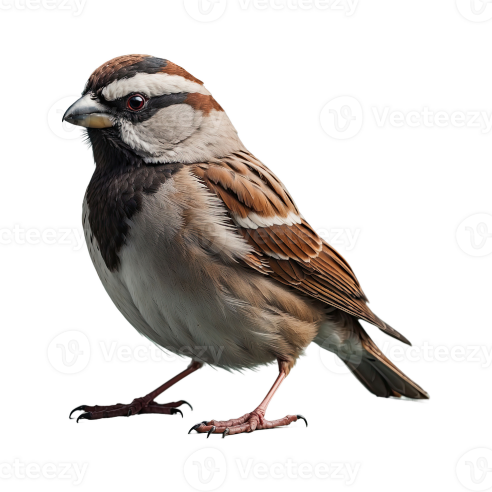 AI generated Sparrow bird isolated on transparent background png