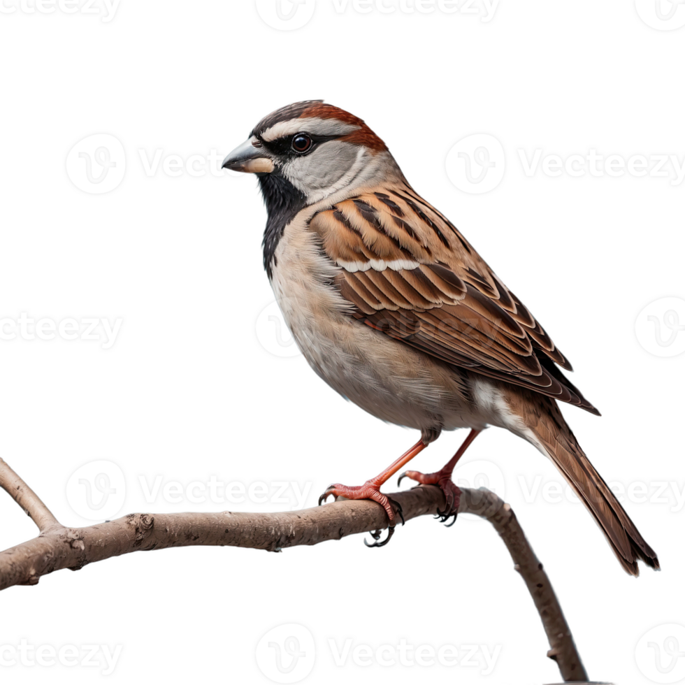 AI generated Sparrow bird isolated on transparent background png