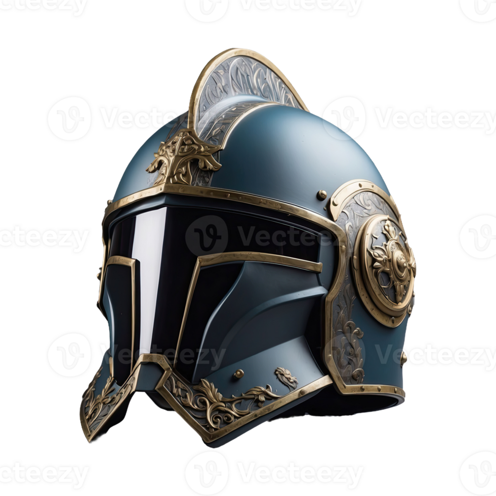 AI generated Armet Helmet isolated on transparent background png