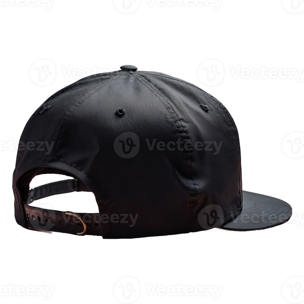 ai generado gorra negro aislado en transparente antecedentes png