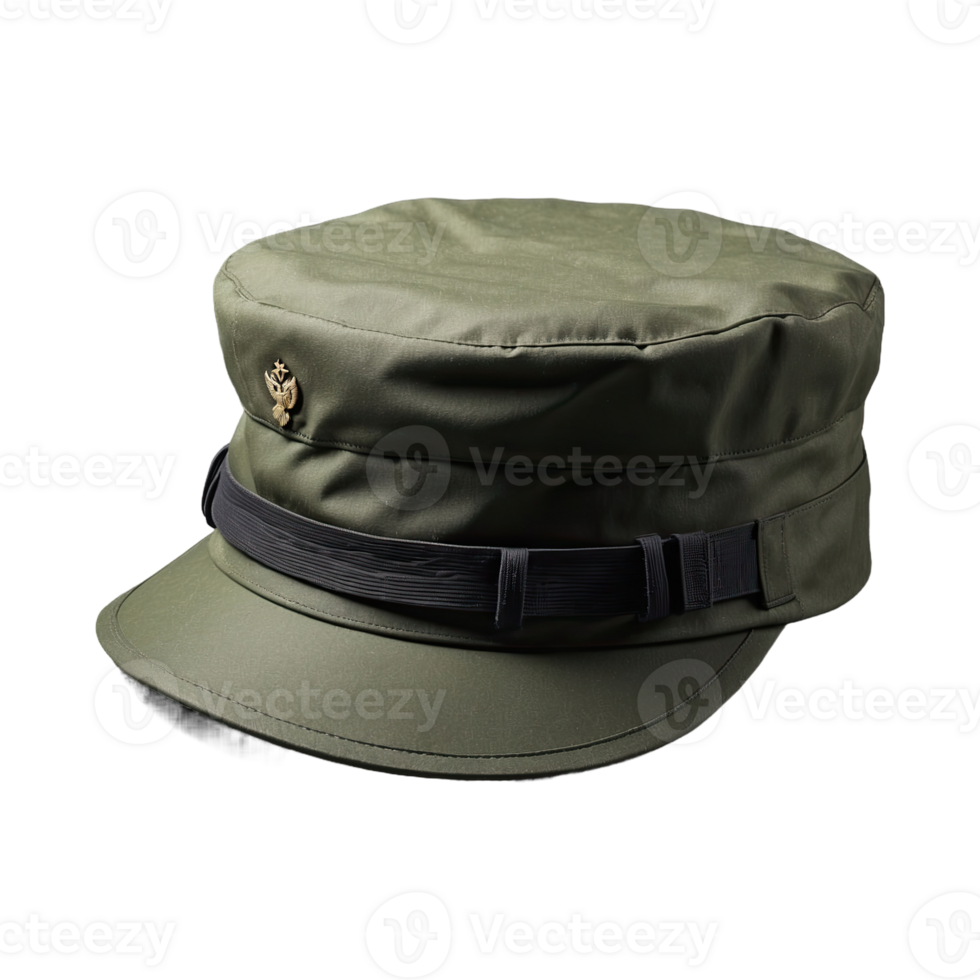 AI generated Army hat isolated on transparent background png