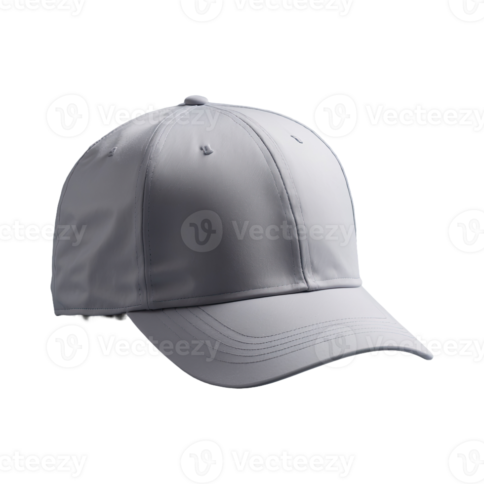AI generated Grey Cap isolated on transparent background png