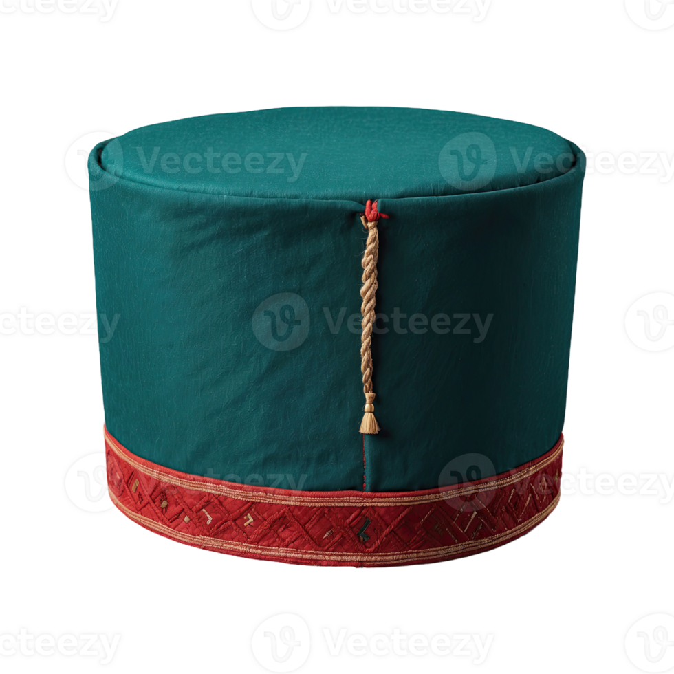 AI generated Fez hat isolated on transparent background png