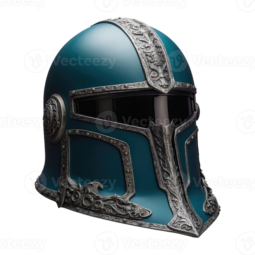 AI generated Armet Helmet isolated on transparent background png