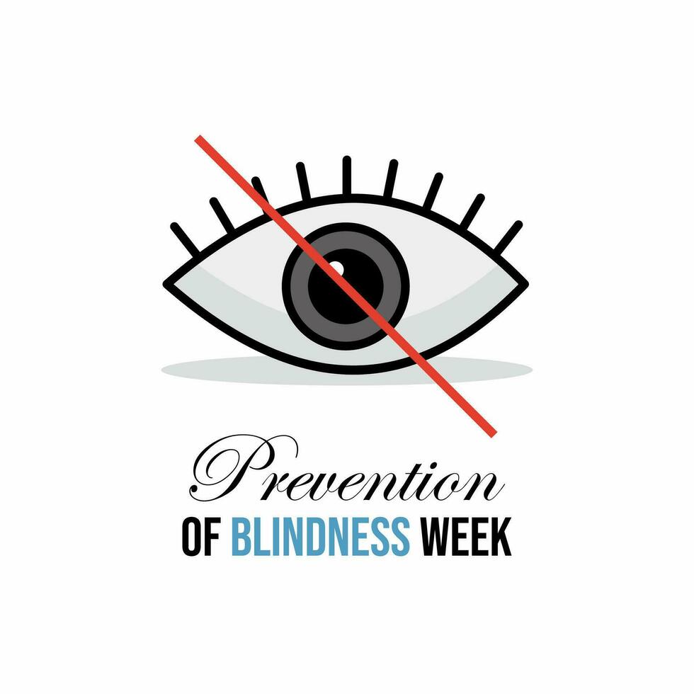 Prevention of blindness week vector