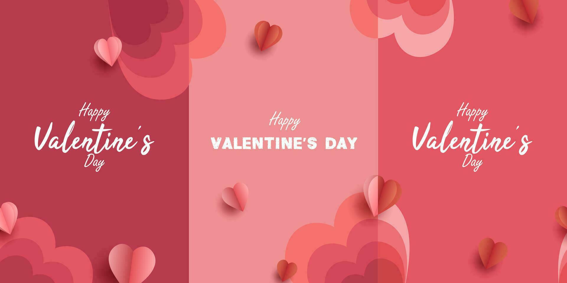 Happy Valentine's day template or background design for Love, mother's day and Valentine's day concept vector