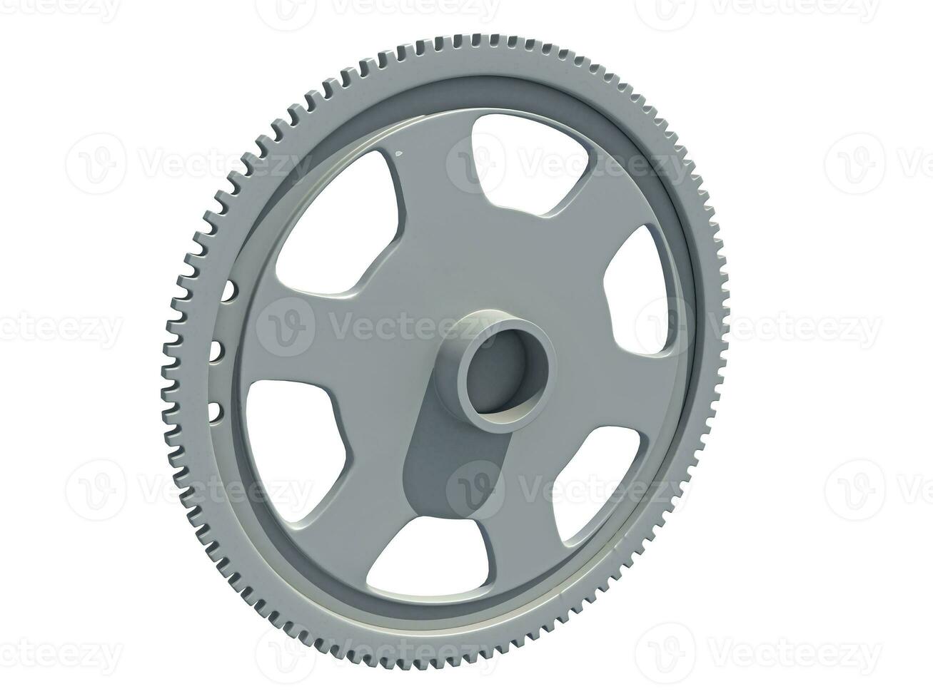 Flexplate Engine Flywheel 3D rendering on white background photo