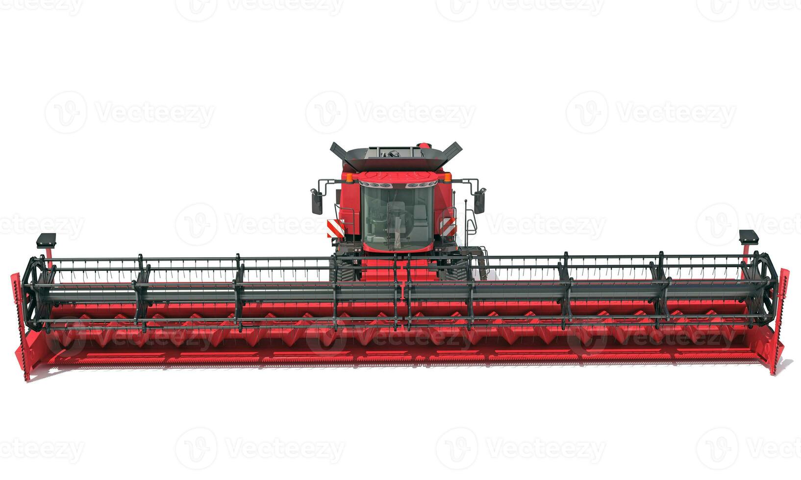 Farm Combine Harvester 3D rendering on white background photo