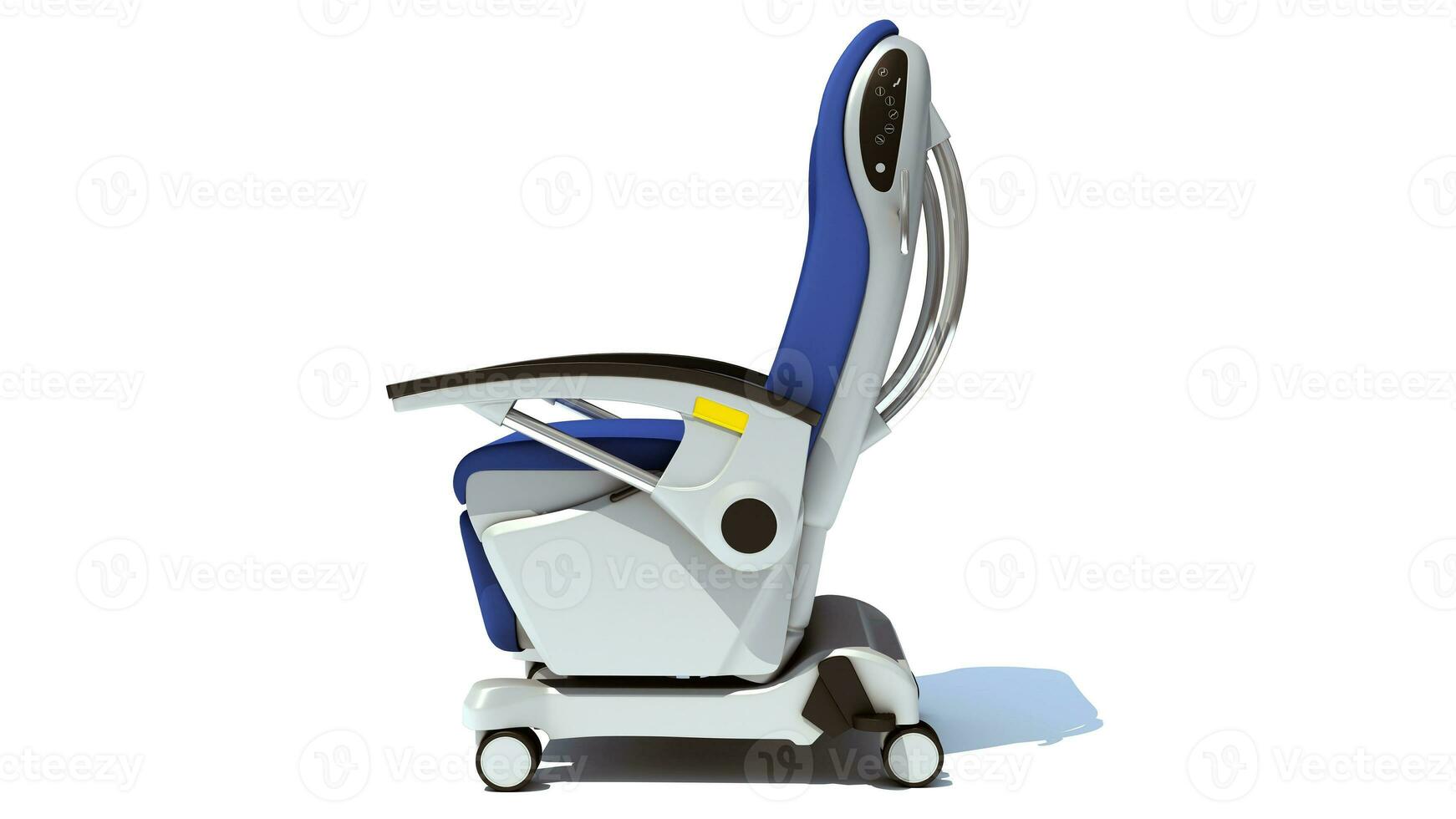 Hospital Patient Chair 3D rendering on white background photo