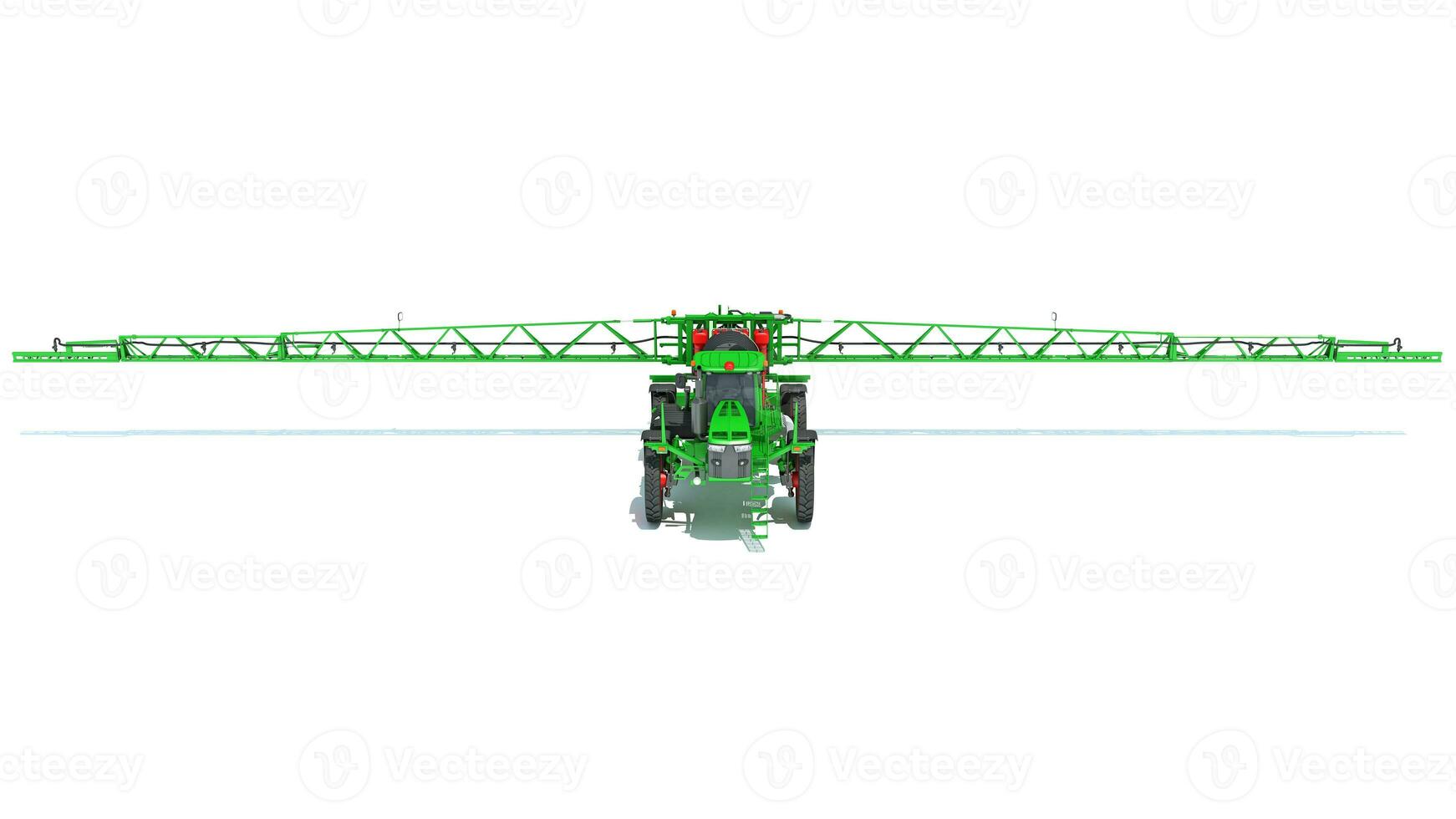 Self Propelled Farm Sprayer 3D rendering on white background photo