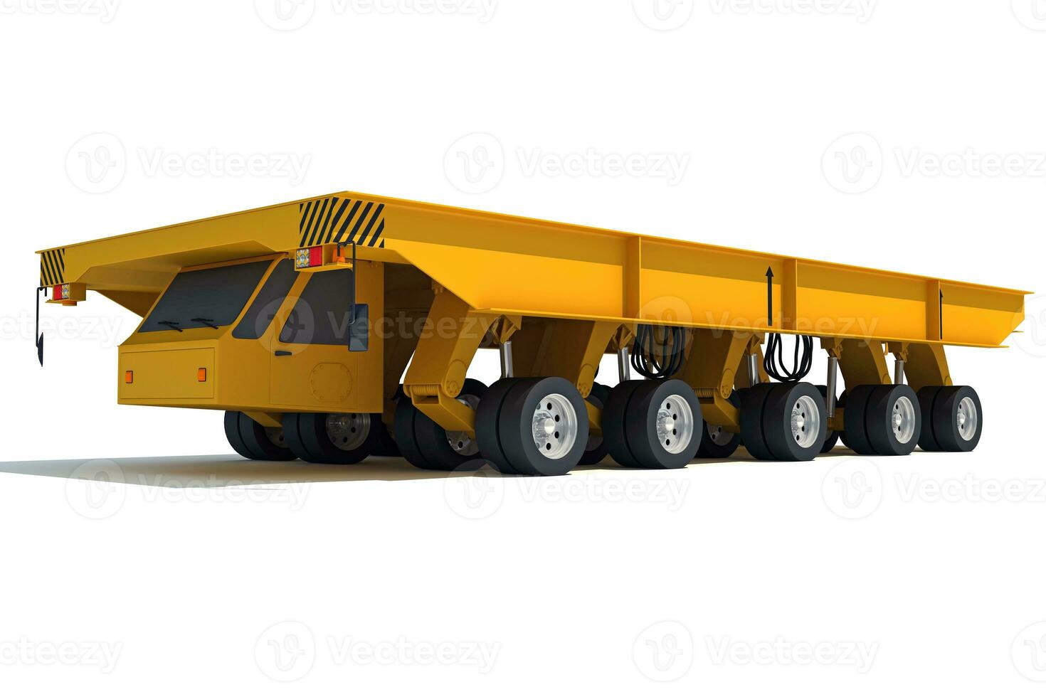 Shipyard Transporter Vehicle 3D rendering on white background photo