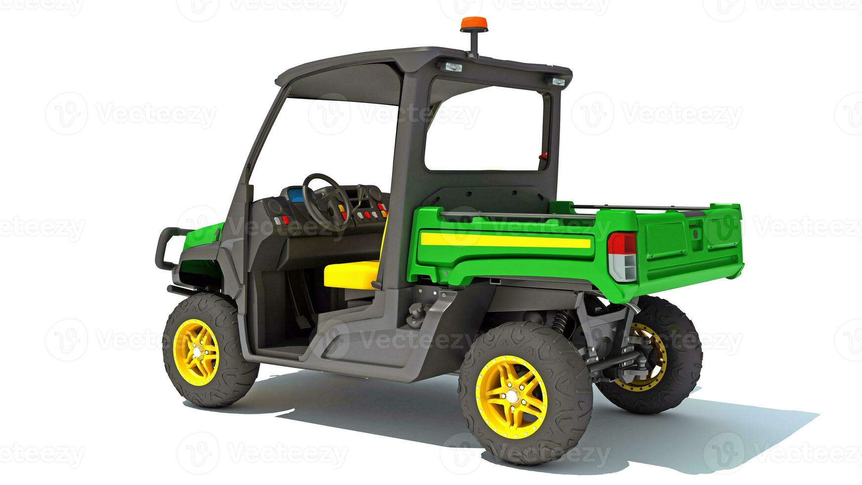 UTV Utility Vehicle 3D rendering on white background photo
