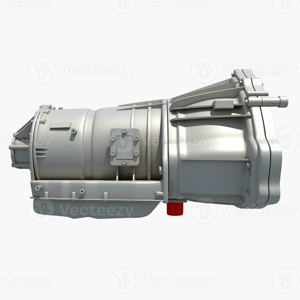 Car Transmission 3D rendering Trans on white background photo