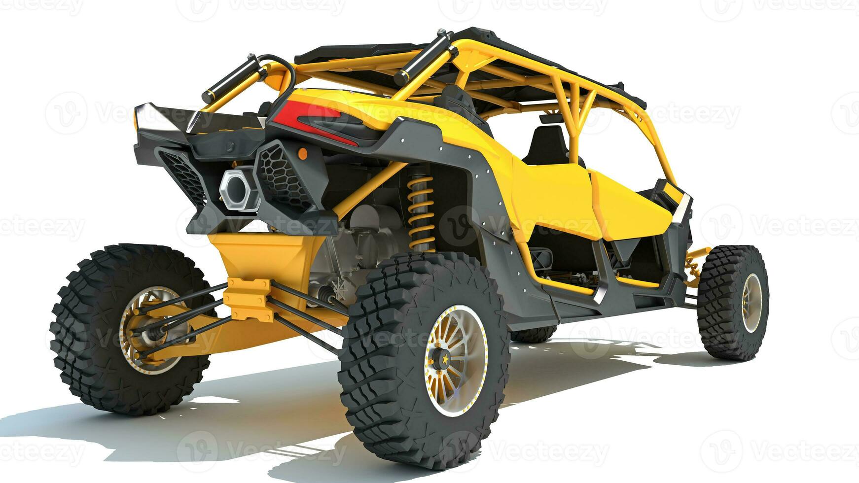 Off Road Dune Buggy 3D rendering on white background photo