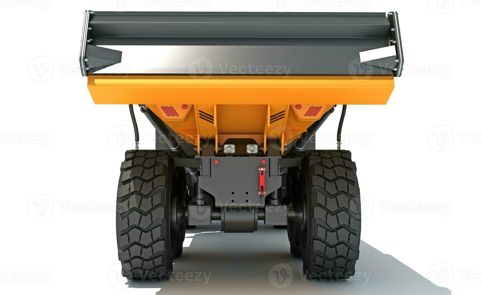 Articulated Mining Truck 3D rendering on white background photo