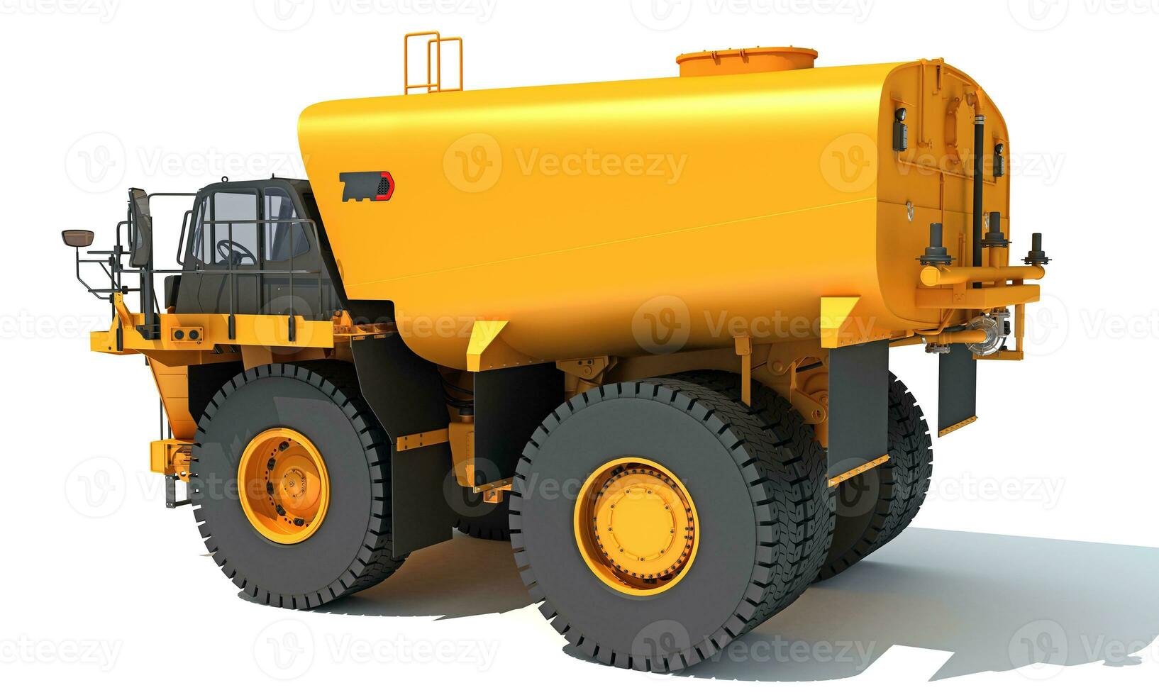 Off Highway Water Truck 3D rendering on white background photo