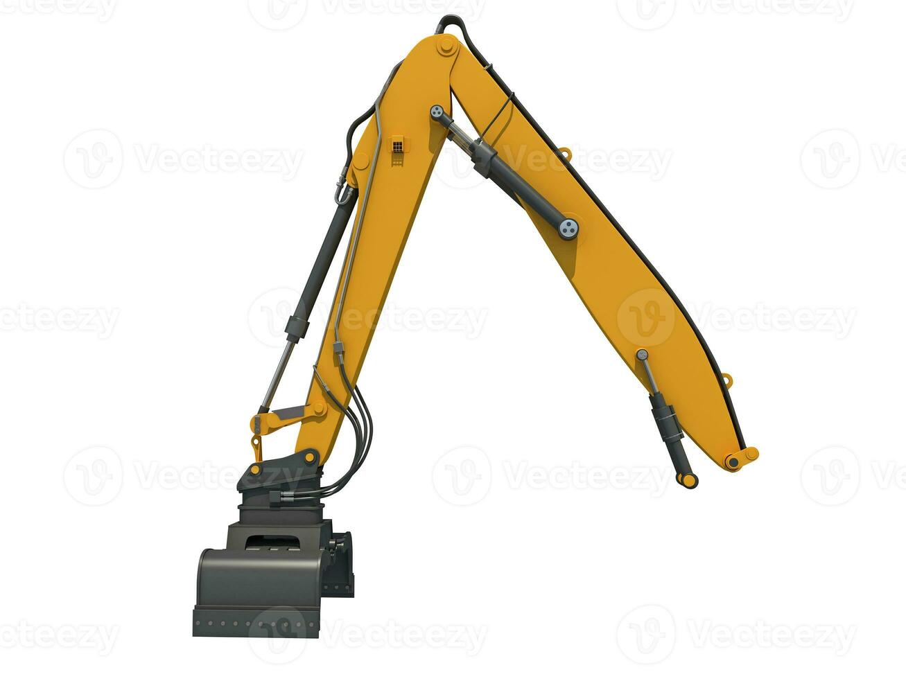 Excavator Bucket heavy construction machinery 3D rendering photo