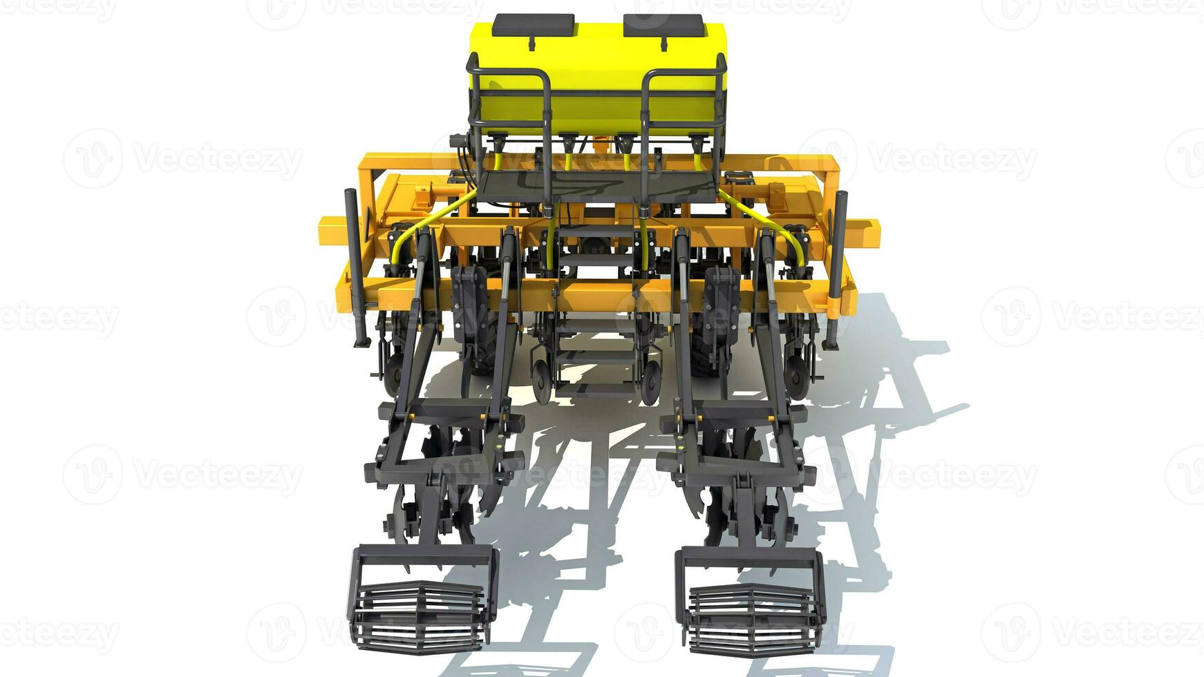 Farm Subsoiler 3D rendering on white background photo