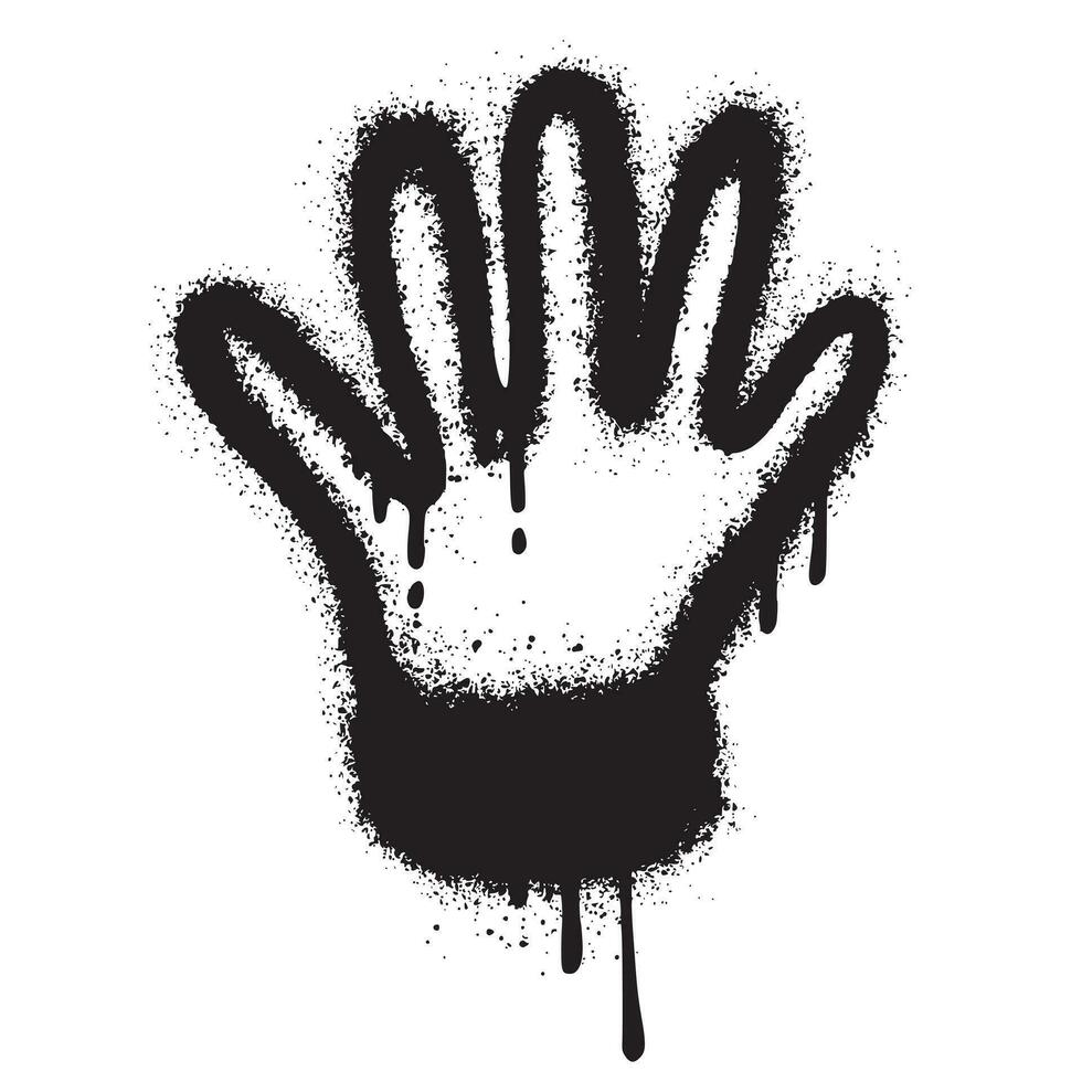 Spray Painted Graffiti hand Sprayed isolated with a white background. vector