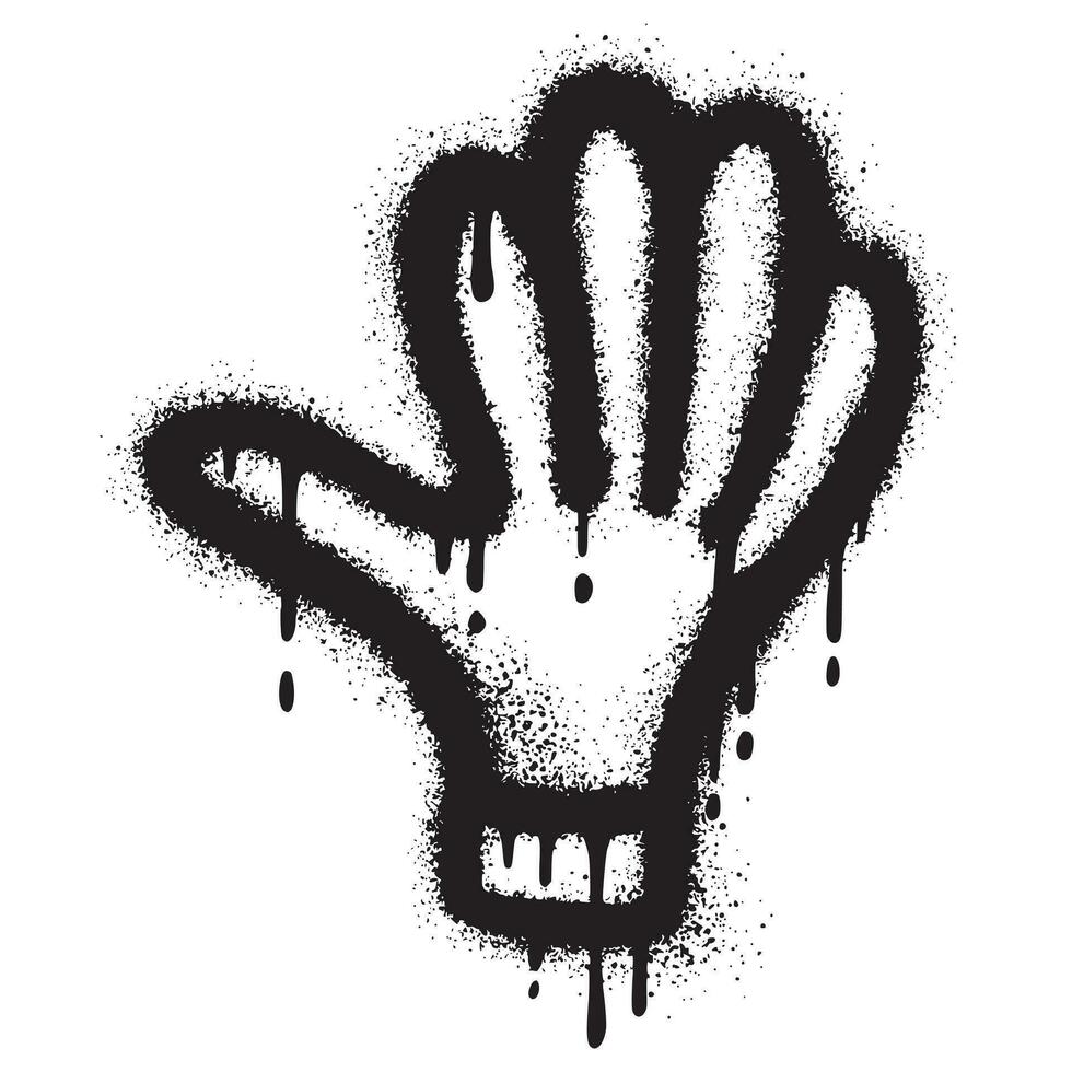 Spray Painted Graffiti hand Sprayed isolated with a white background. vector