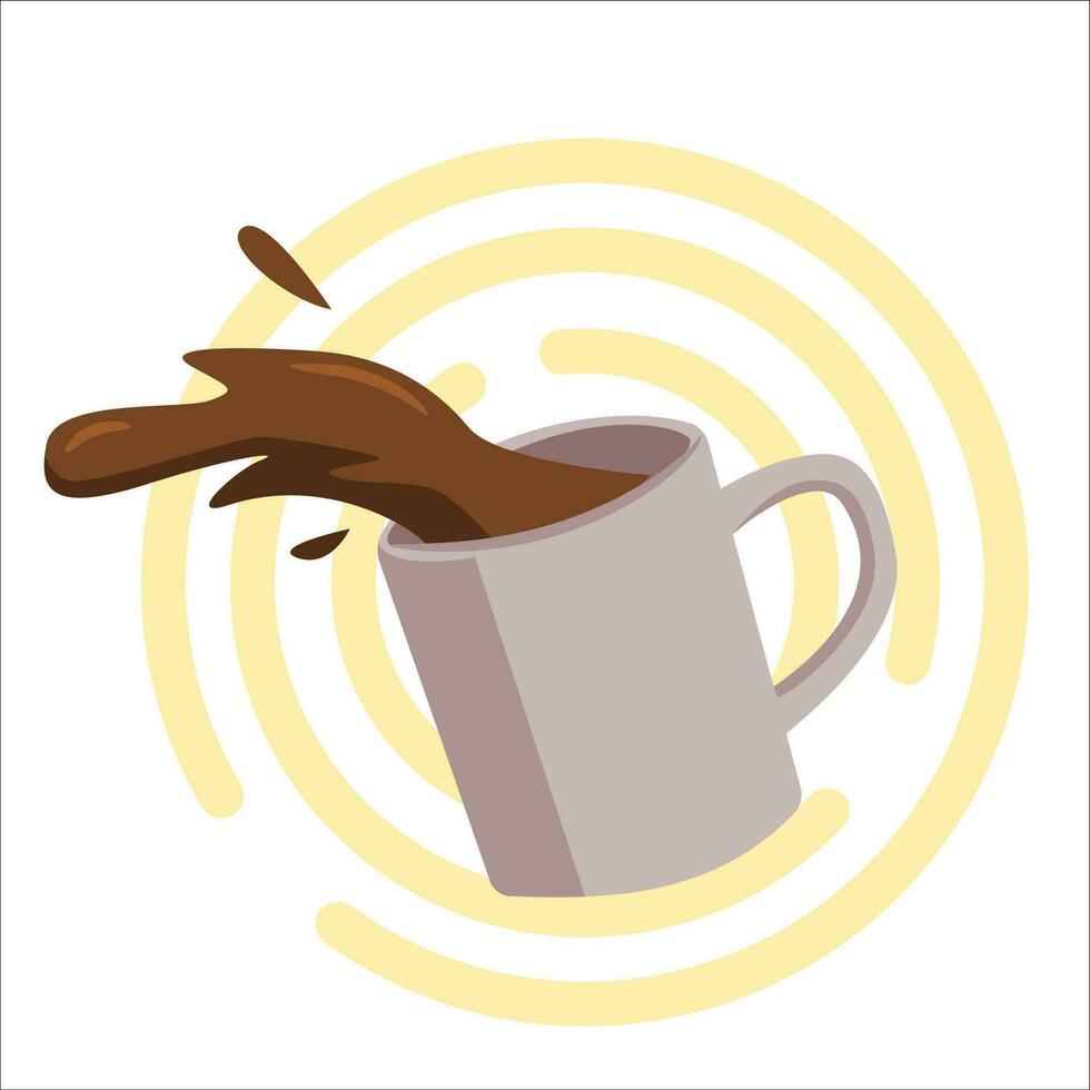 a cup of coffee vector