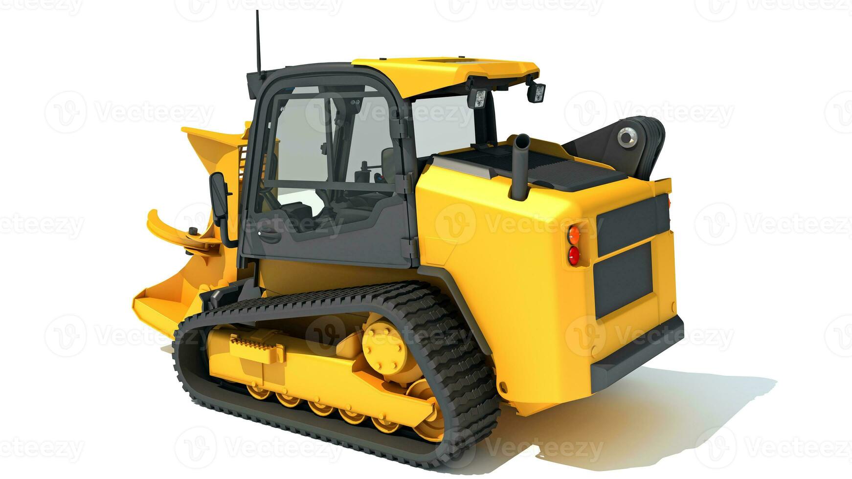 Skid Steer Loader 3D rendering on white background photo