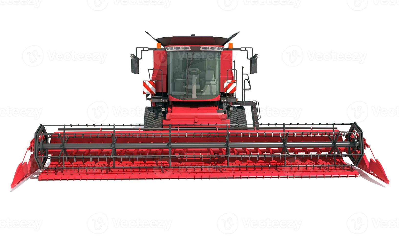 Farm Combine Harvester 3D rendering on white background photo