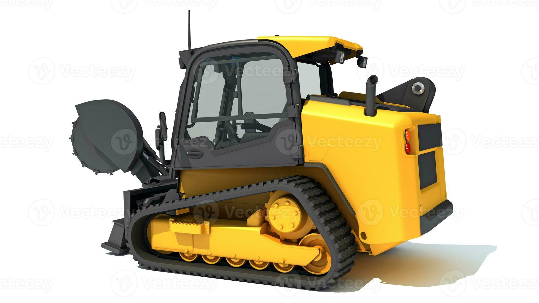 Skid Steer Loader 3D rendering on white background photo