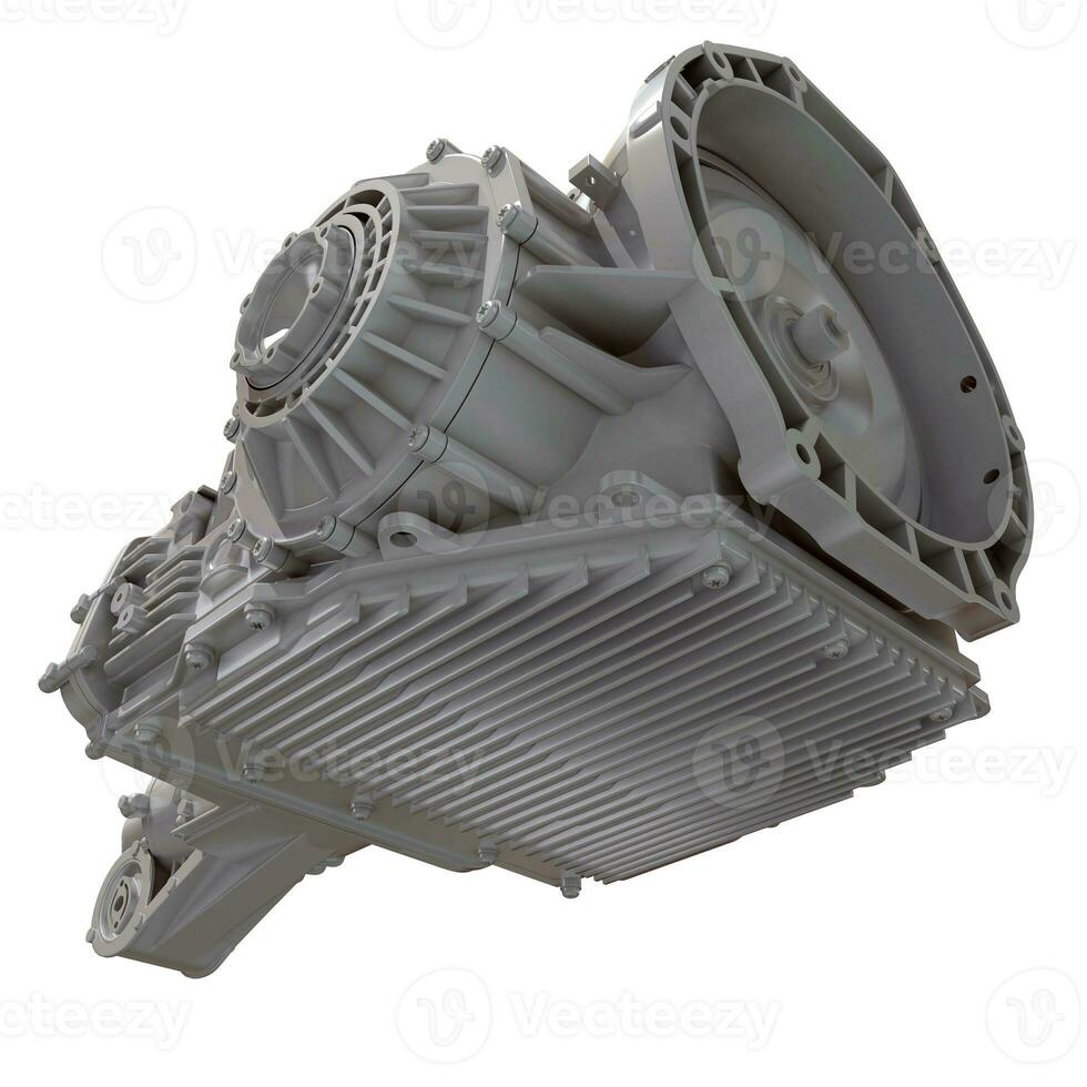 Car Transmission 3D rendering on white background photo