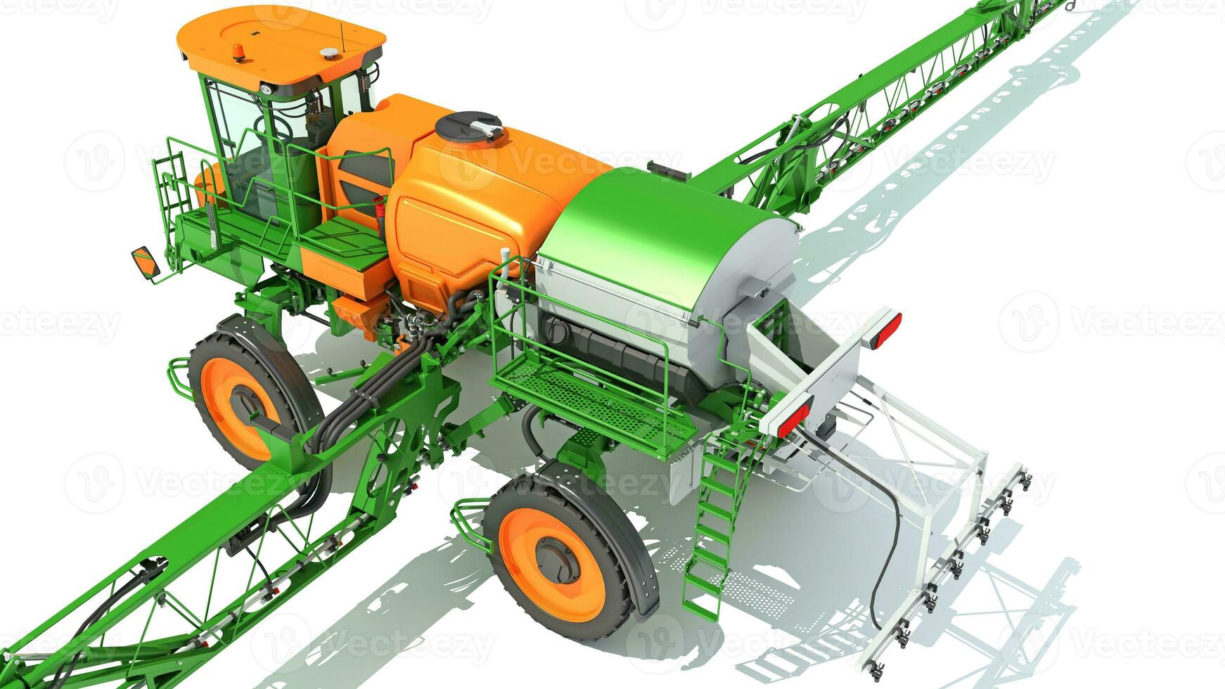 Farm Sprayer 3D rendering on white background photo