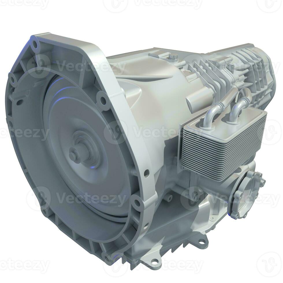 Car Transmission 3D rendering on white background photo