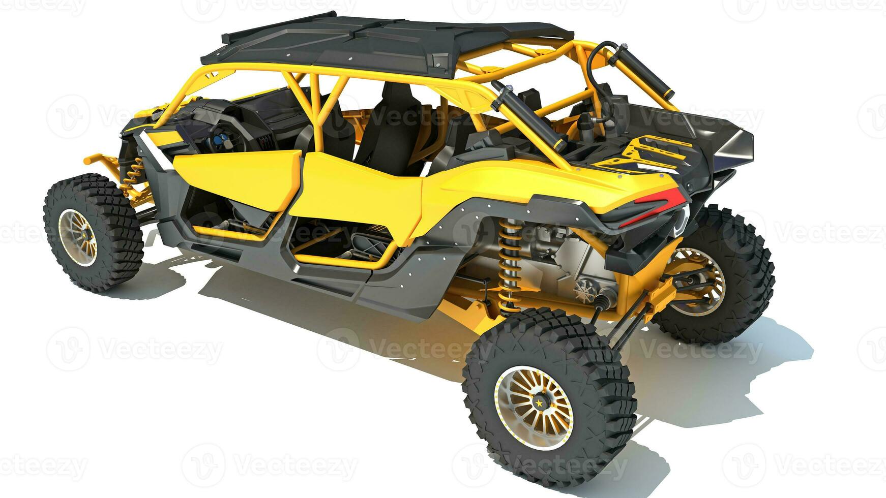 Off Road Dune Buggy 3D rendering on white background photo