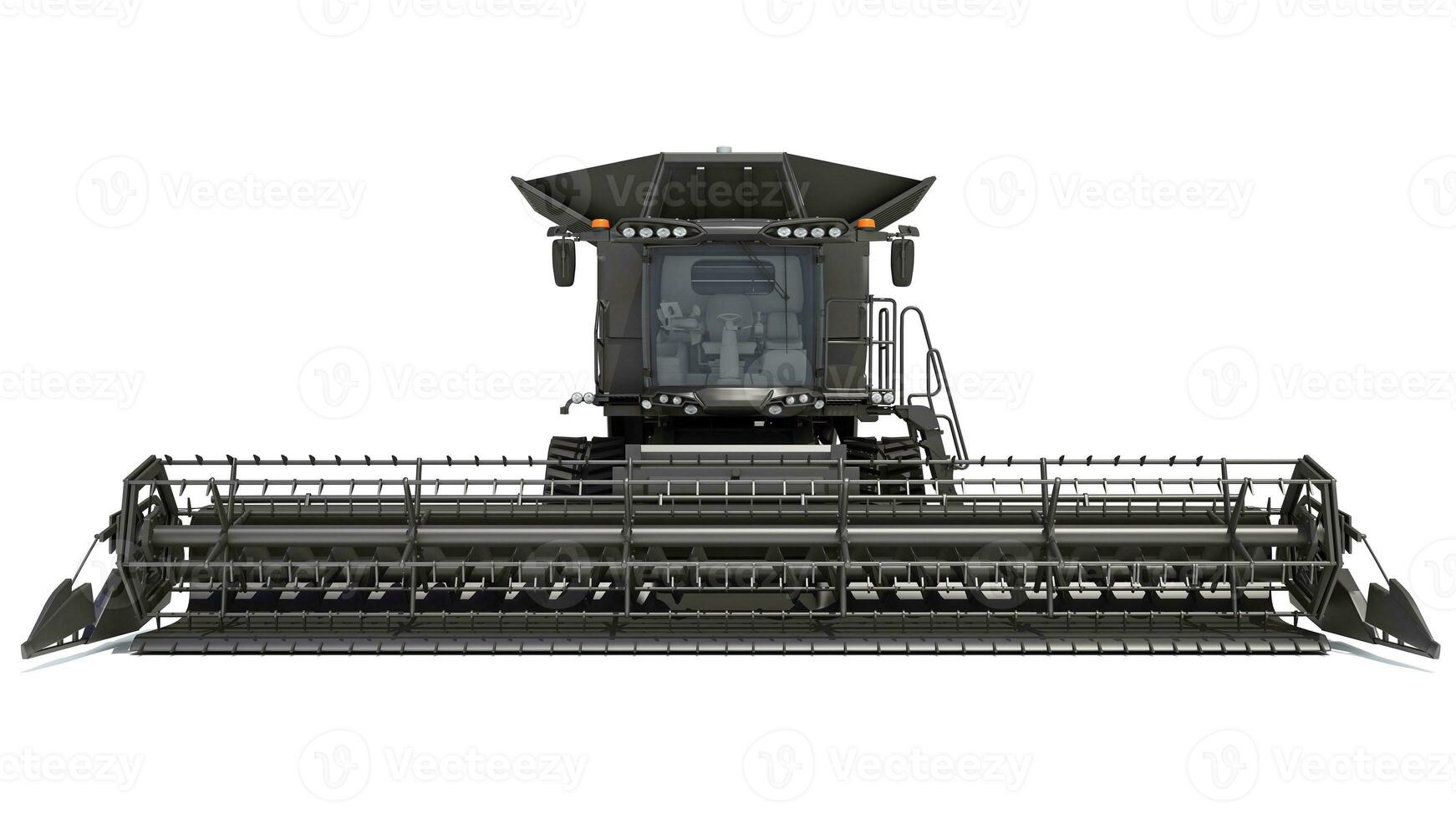 Combine Harvester farm equipment 3D rendering on white background photo